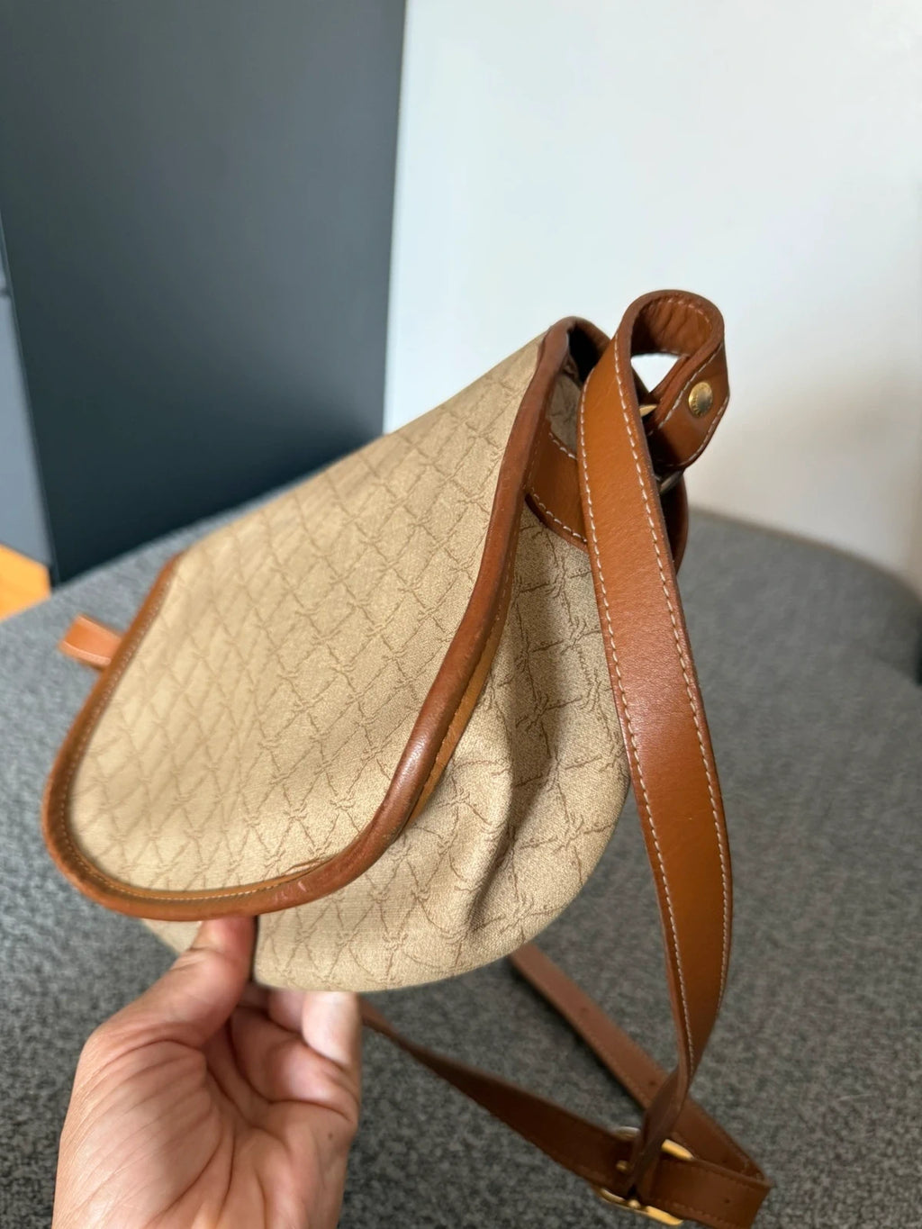 Longchamp vintage canvas leather crossbody bag - view 8