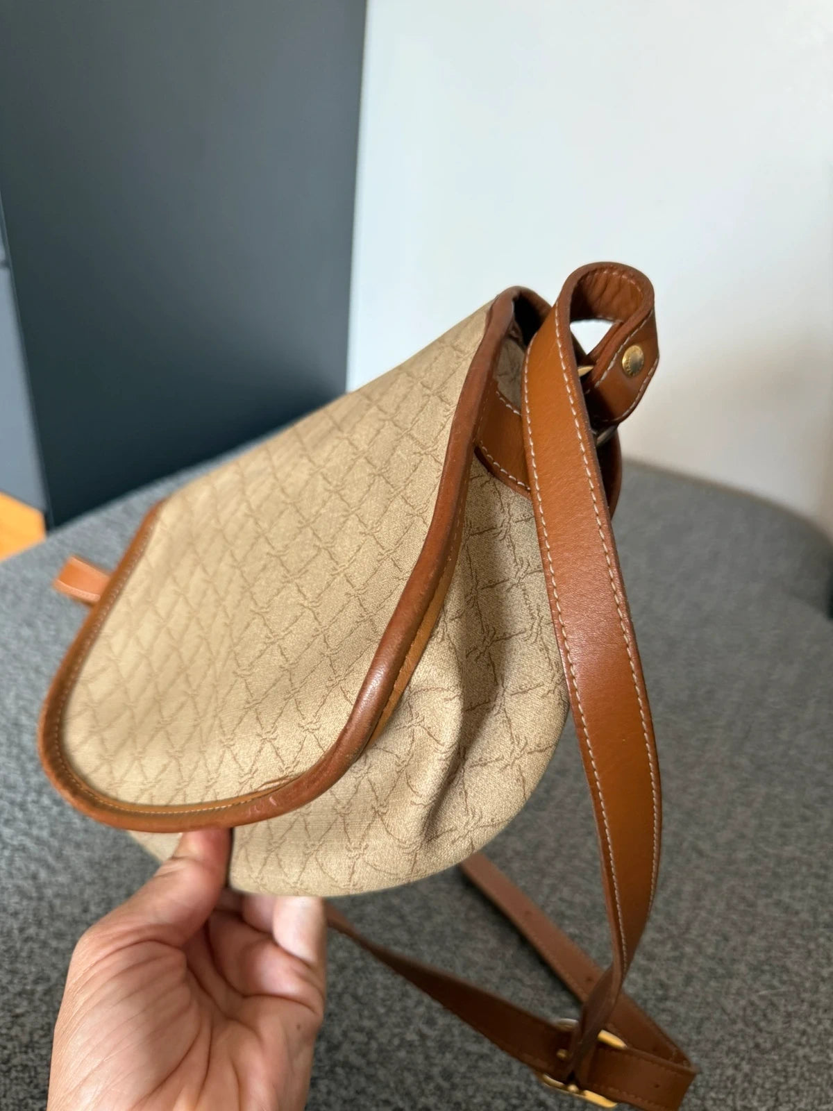 Longchamp vintage canvas leather crossbody bag - view 8