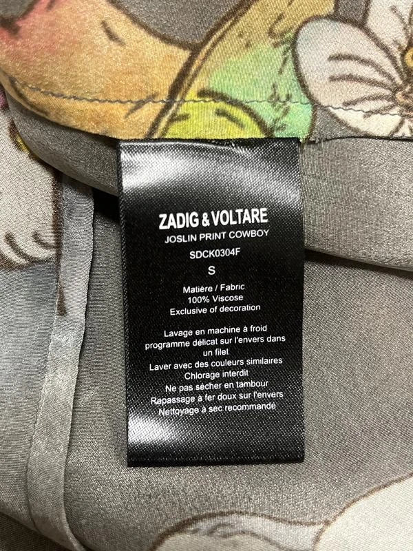 Zadig & Voltaire viscose asymmetric long skirt - view 5