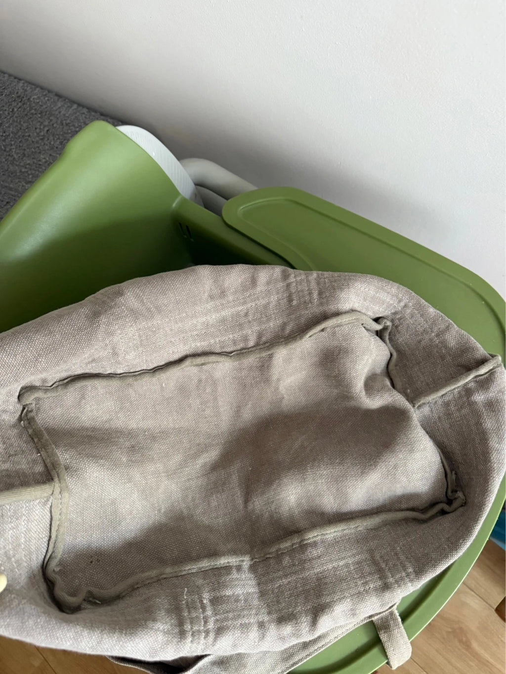 Vanessa Bruno grey linen big bag - view 10