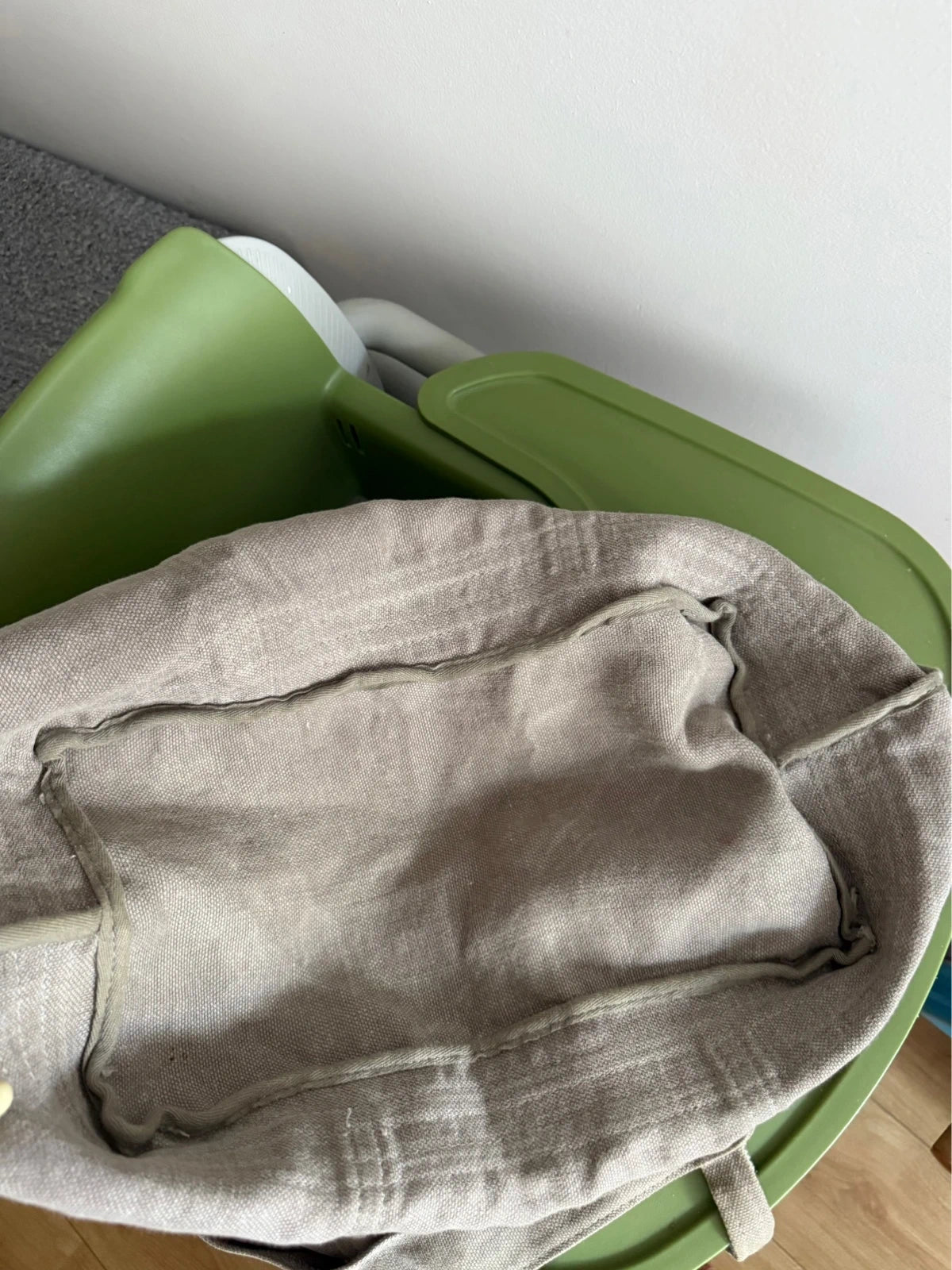 Vanessa Bruno grey linen big bag - view 10