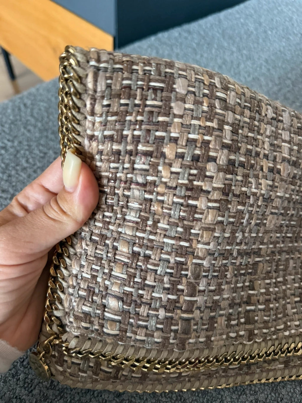 Stella McCartney Falabella clutch tweed - view 3