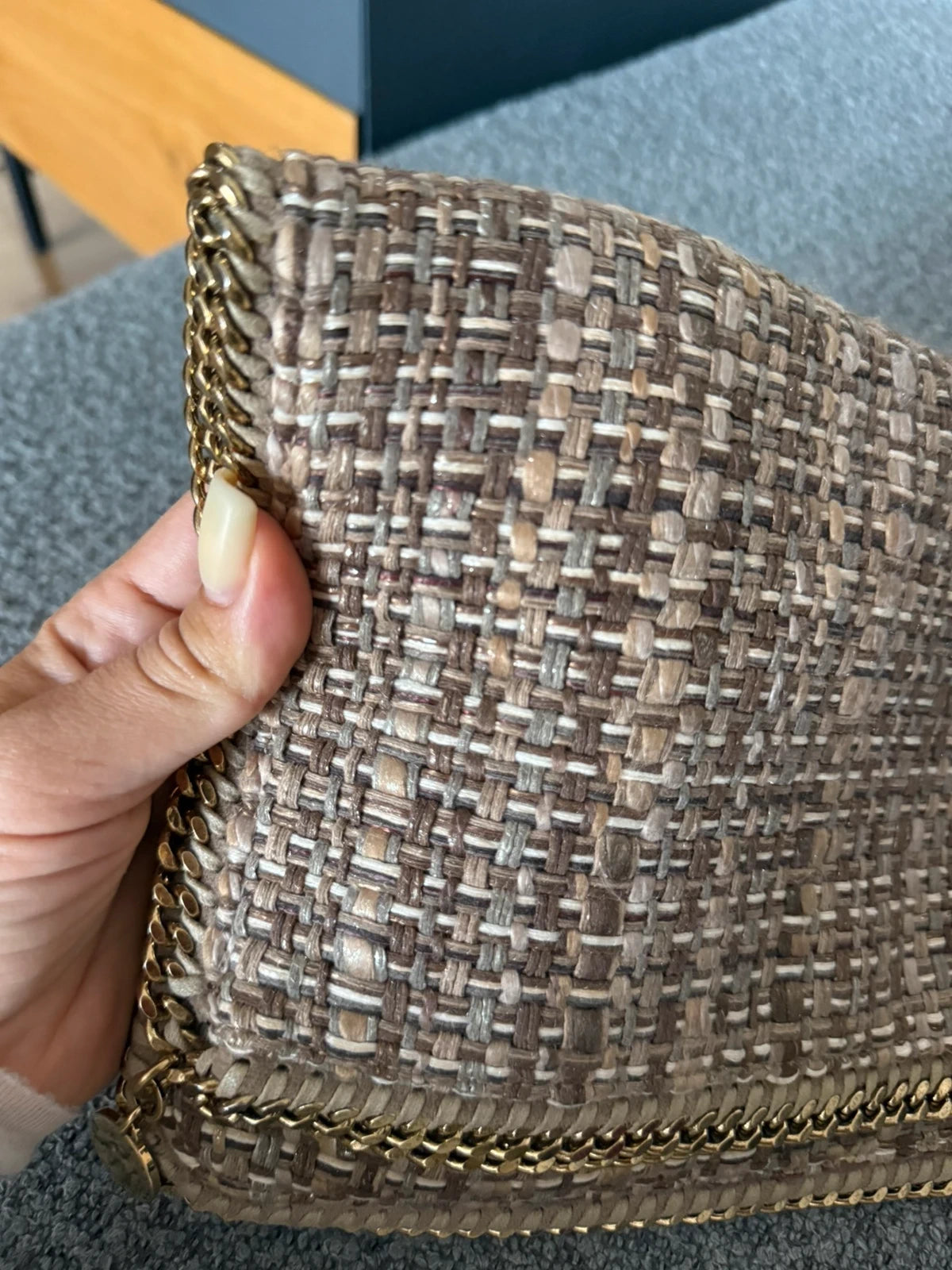Stella McCartney Falabella clutch tweed - view 3