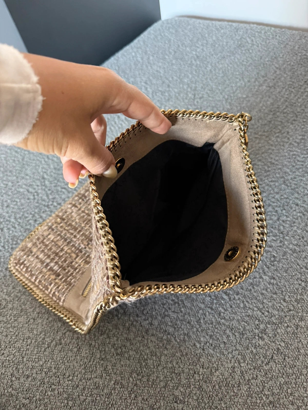 Stella McCartney Falabella clutch tweed - view 15