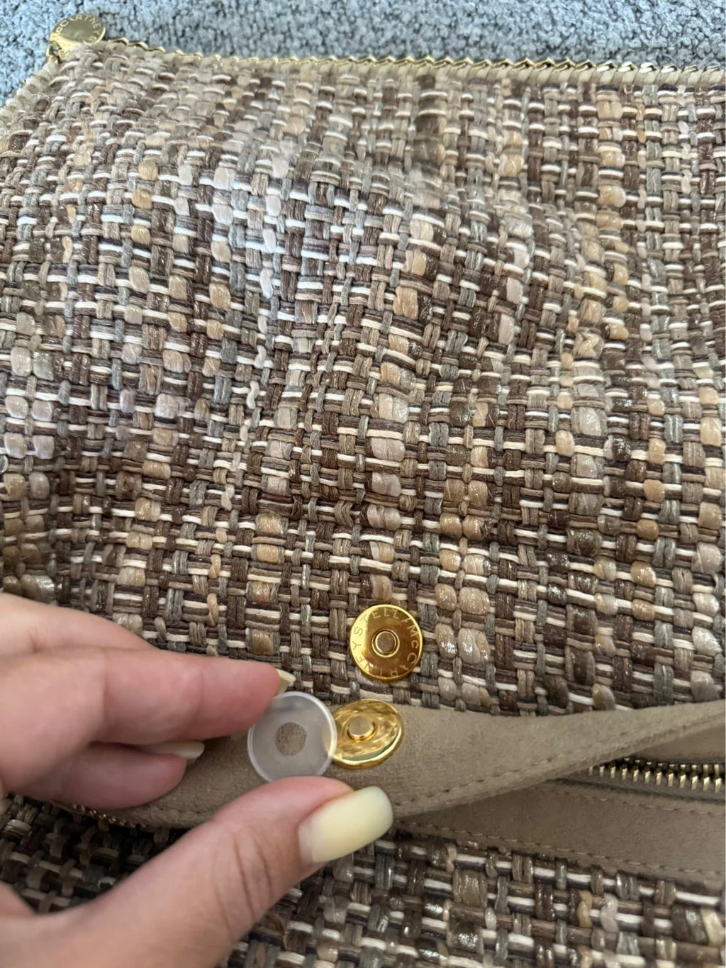 Stella McCartney Falabella clutch tweed - view 10