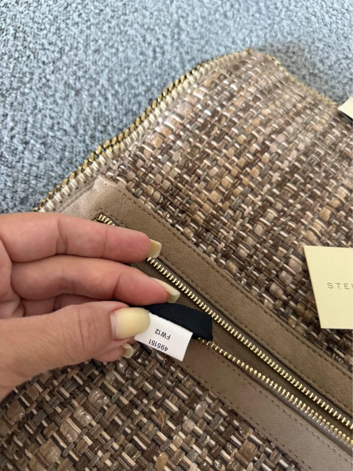 Stella McCartney Falabella clutch tweed - view 14