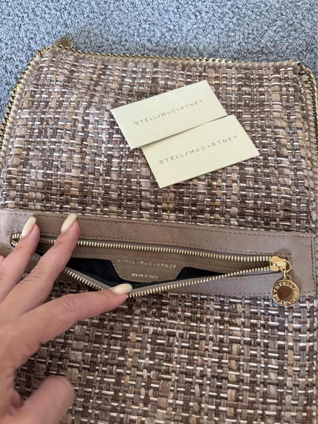 Stella McCartney Falabella clutch tweed - view 11