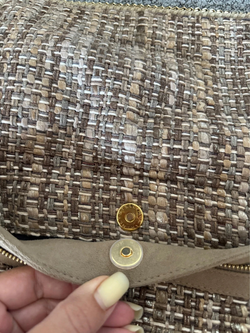 Stella McCartney Falabella clutch tweed - view 9