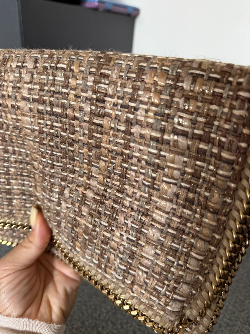 Stella McCartney Falabella clutch tweed - view 5