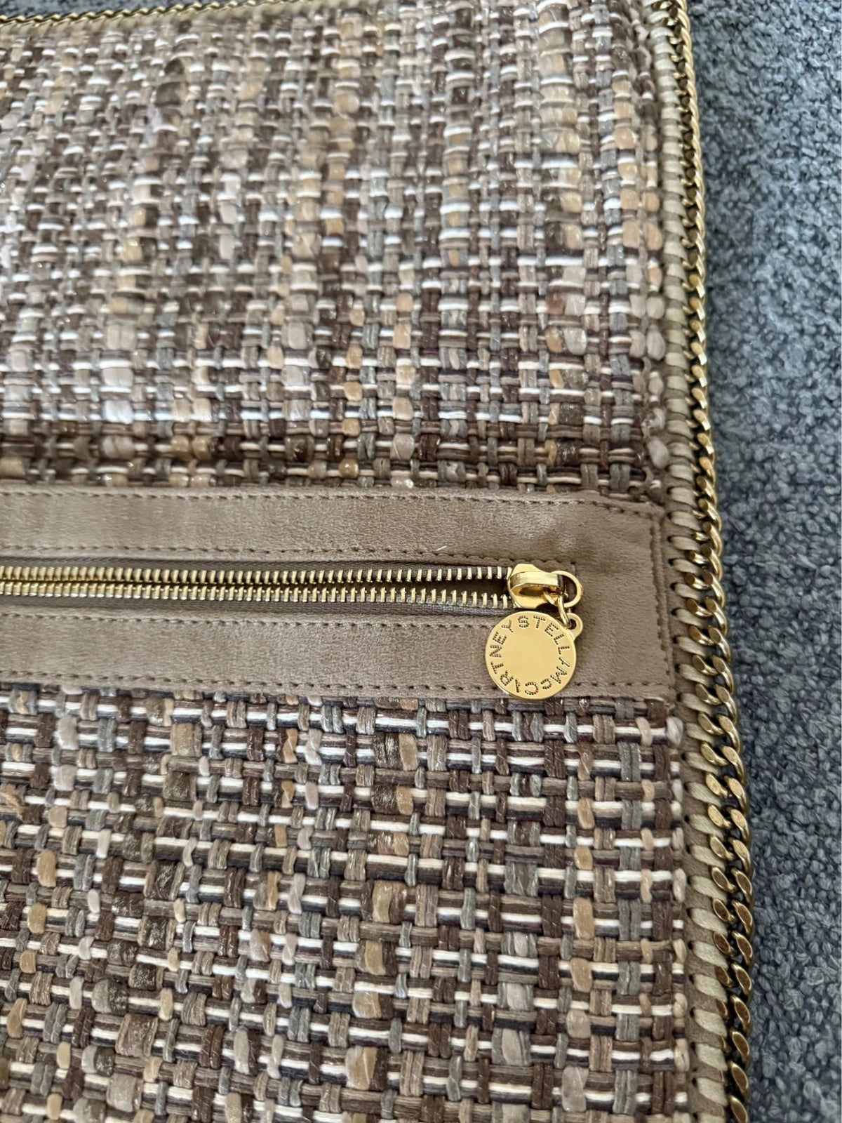 Stella McCartney Falabella clutch tweed - view 8