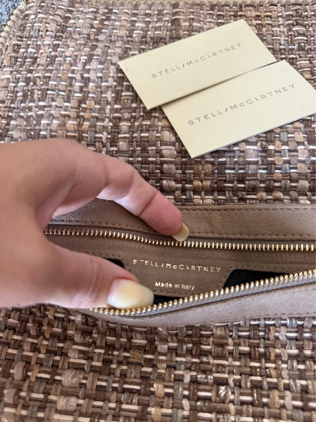 Stella McCartney Falabella clutch tweed - view 12