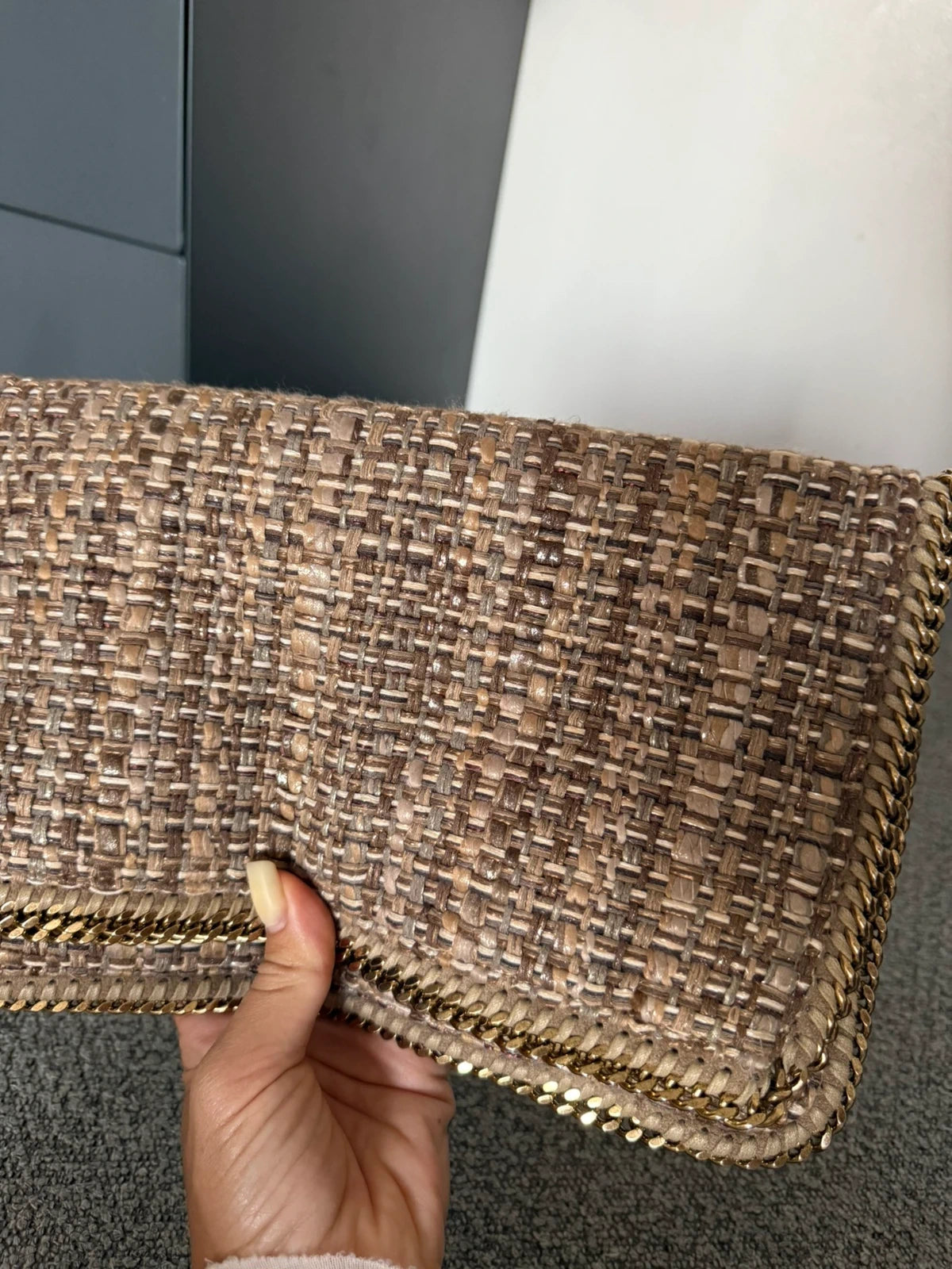 Stella McCartney Falabella clutch tweed - view 4