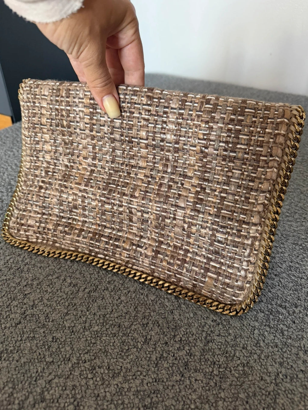 Stella McCartney Falabella clutch tweed - view 6