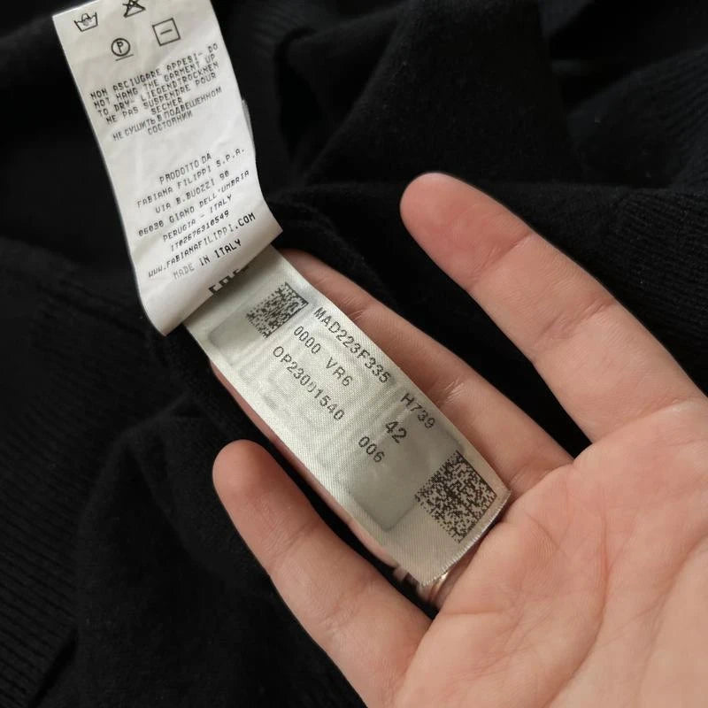 Fabiana Filippi black jumper wool silk alpaca - view 7