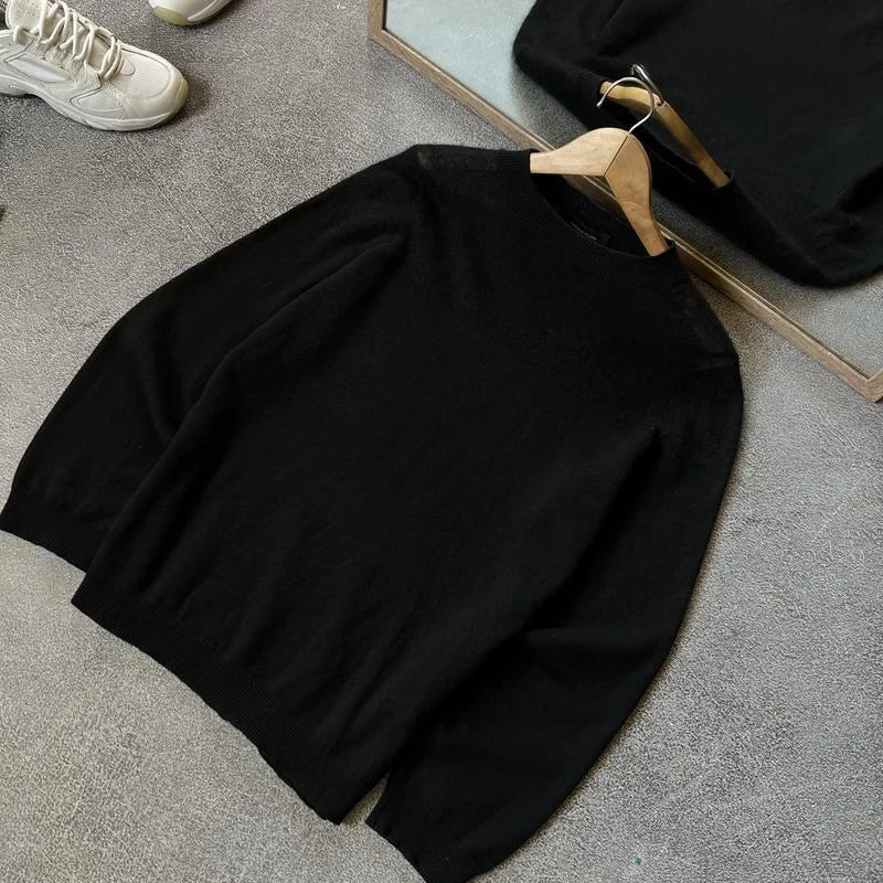 Fabiana Filippi black jumper wool silk alpaca