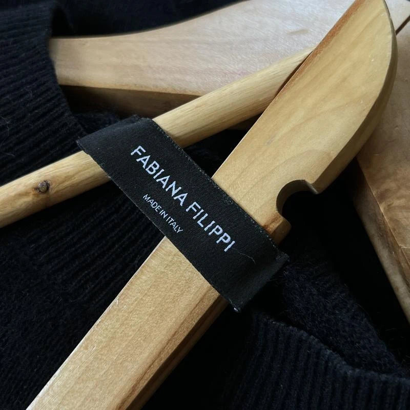 Fabiana Filippi black jumper wool silk alpaca - view 6