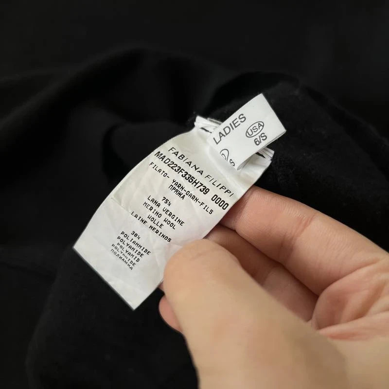 Fabiana Filippi black jumper wool silk alpaca - view 4