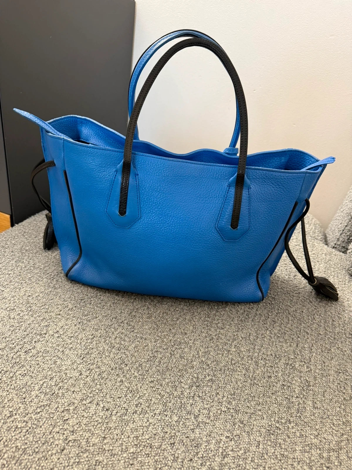 Longchamp Penelope blue leather big bag - view 6