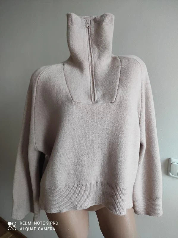 Ba&sh beige wool viscose jumper sweater - view 2