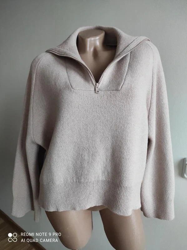 Ba&sh beige wool viscose jumper sweater - view 3