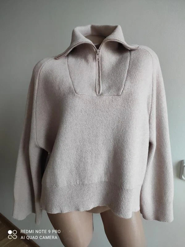 Ba&sh beige wool viscose jumper sweater
