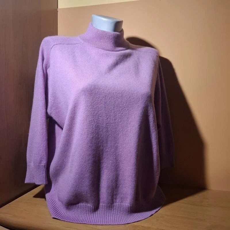 Hemisphere lilac purple cashmere jumper sweater