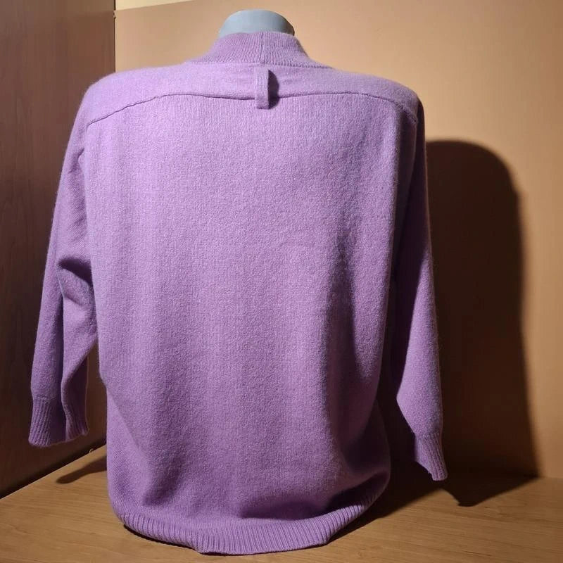 Hemisphere lilac purple cashmere jumper sweater - view 2