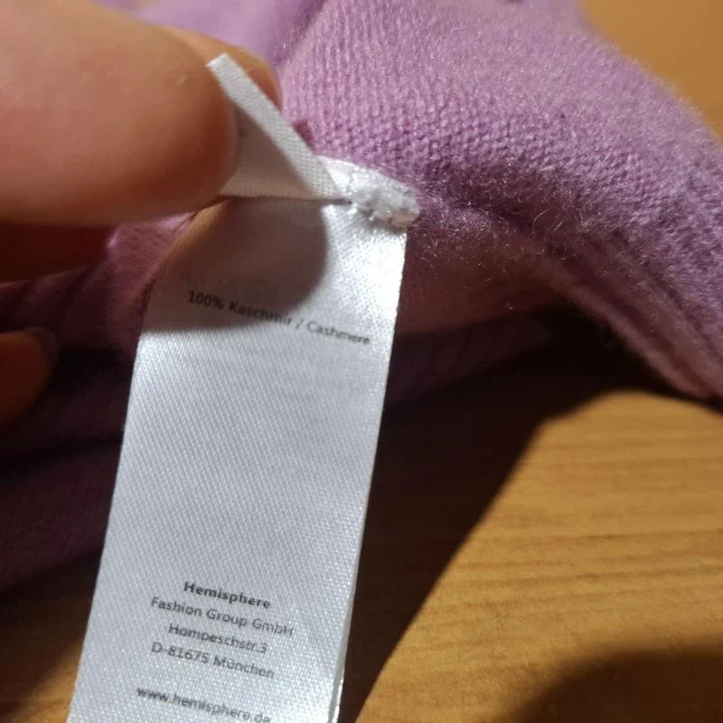Hemisphere lilac purple cashmere jumper sweater - view 5