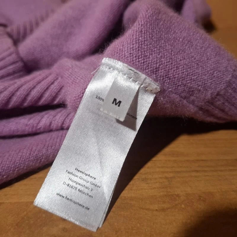 Hemisphere lilac purple cashmere jumper sweater - view 6