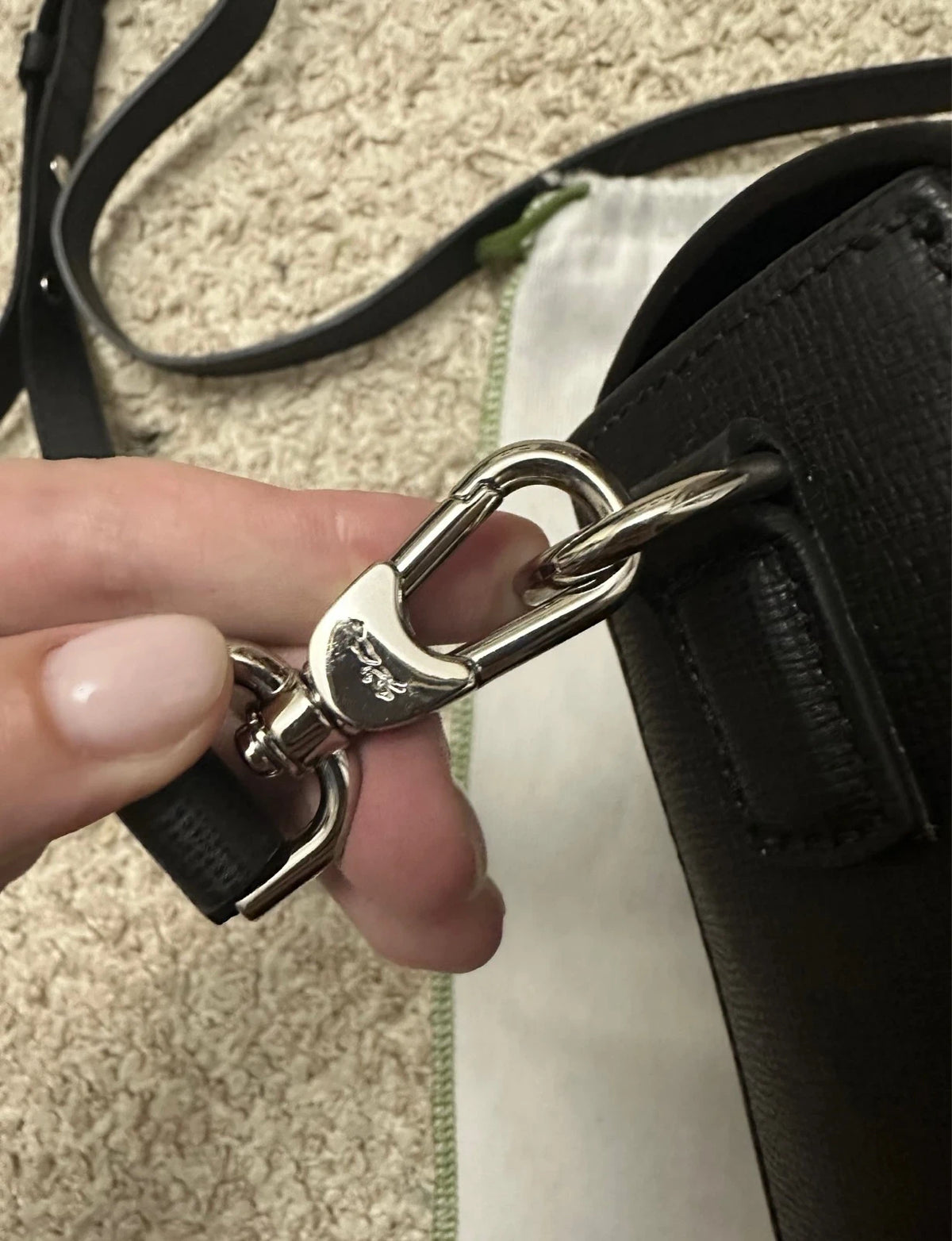 Longchamp black panther leather crossbody bag limited edition - view 3