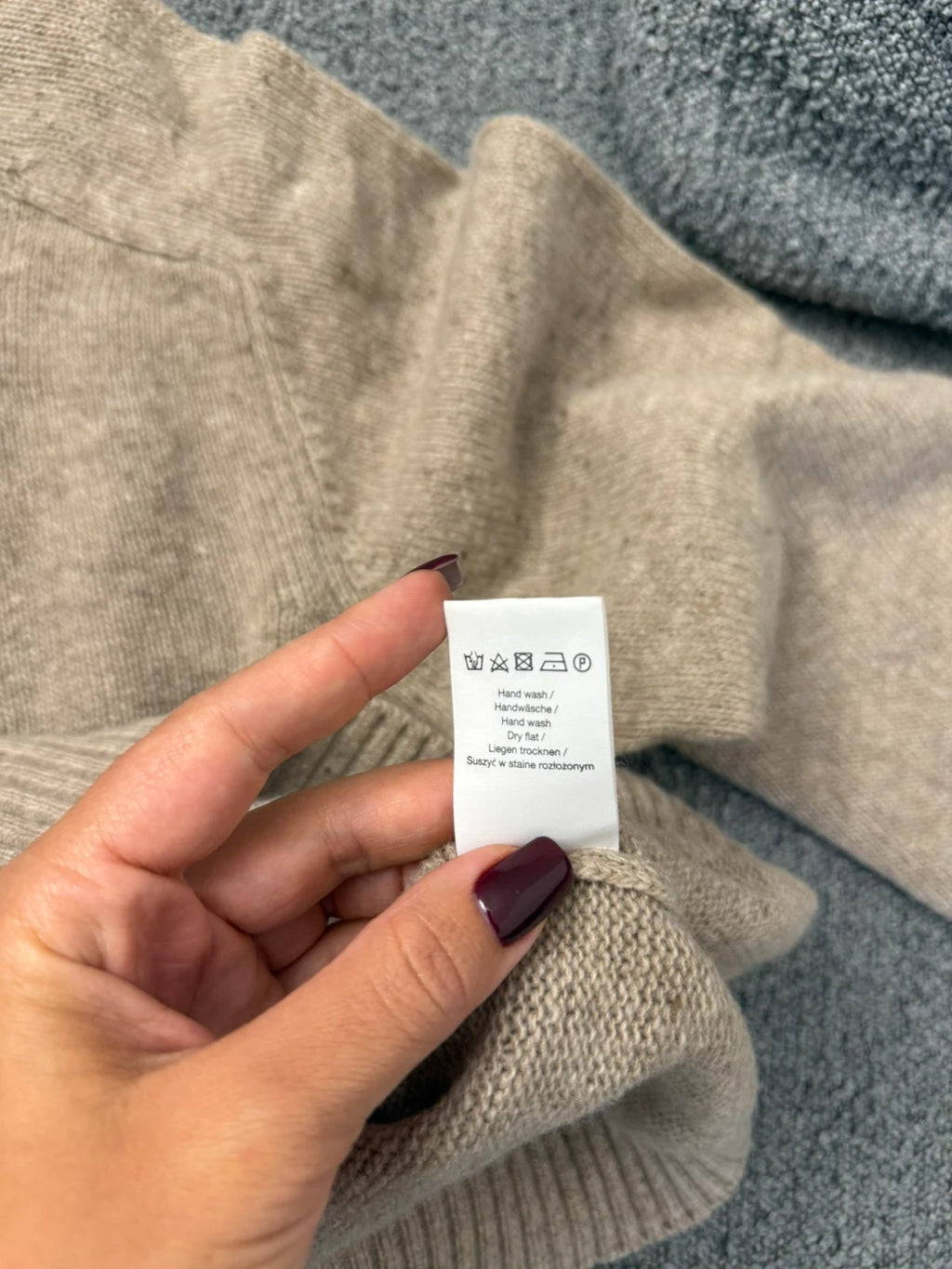 Nickole Farhi beige wool cashmere sweater - view 7