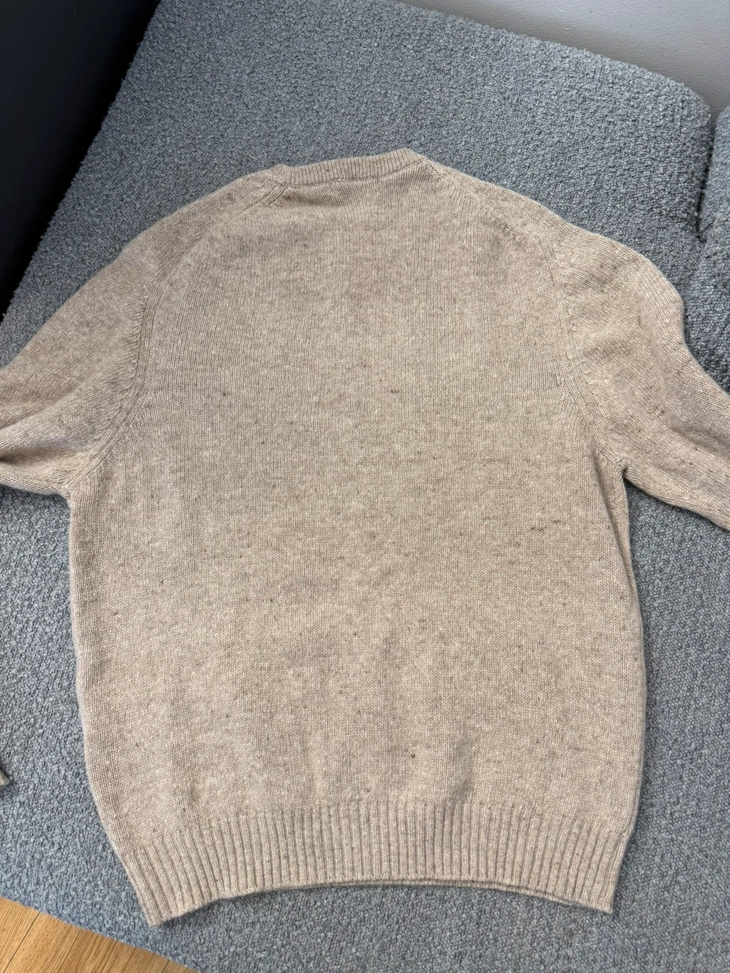 Nickole Farhi beige wool cashmere sweater - view 9