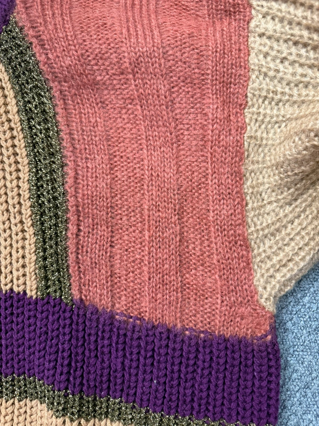 Roberto Collina wool mohair colour block oversize sweater - view 6
