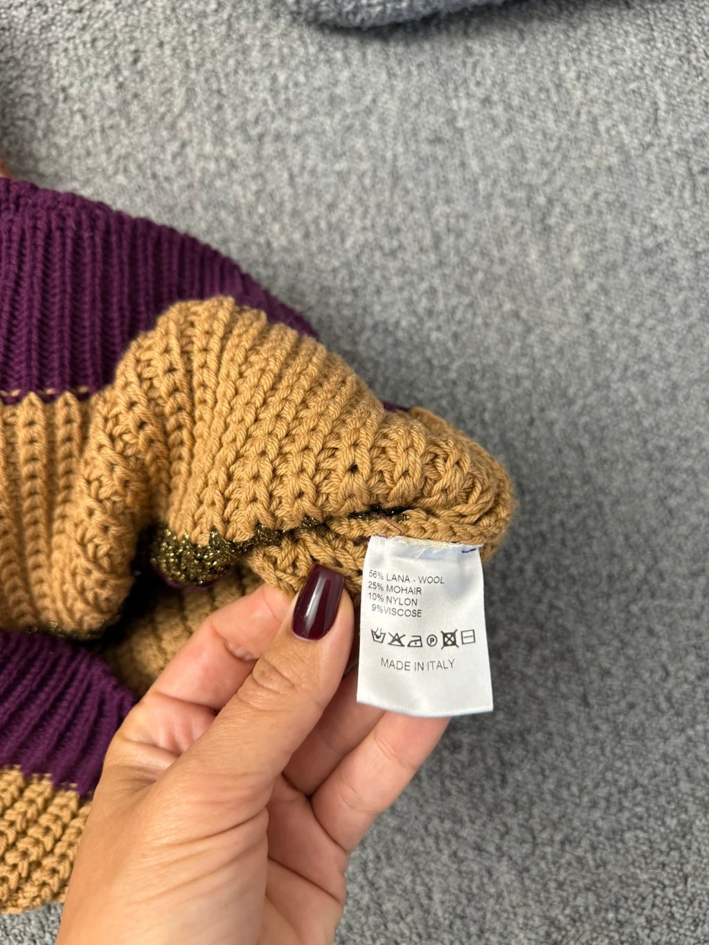 Roberto Collina wool mohair colour block oversize sweater - view 9