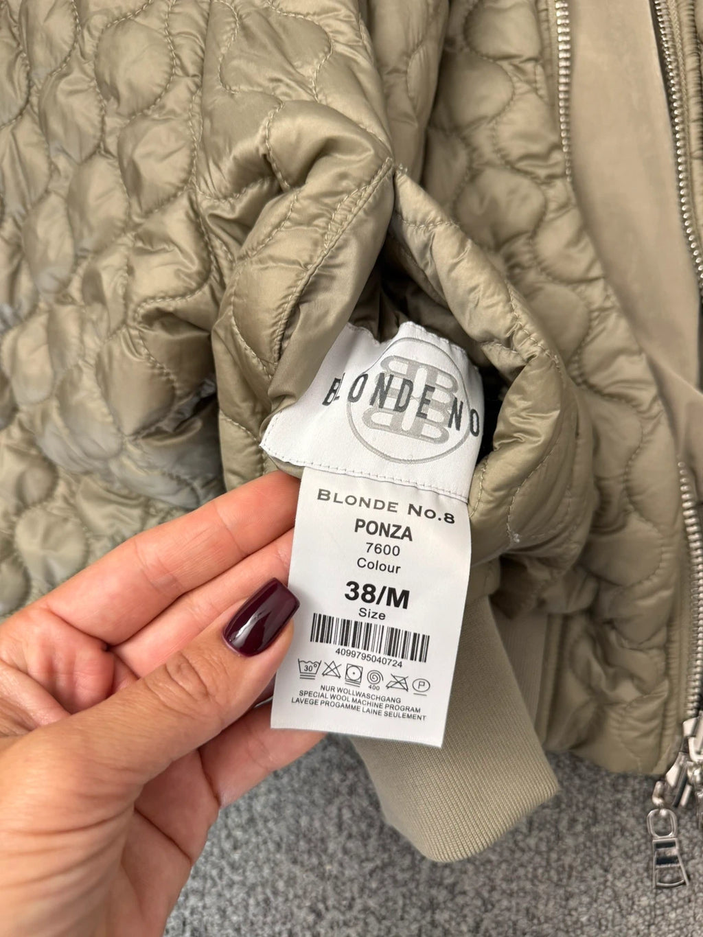 Blonde No. 8 khaki reversible padded jacket bomber - view 8