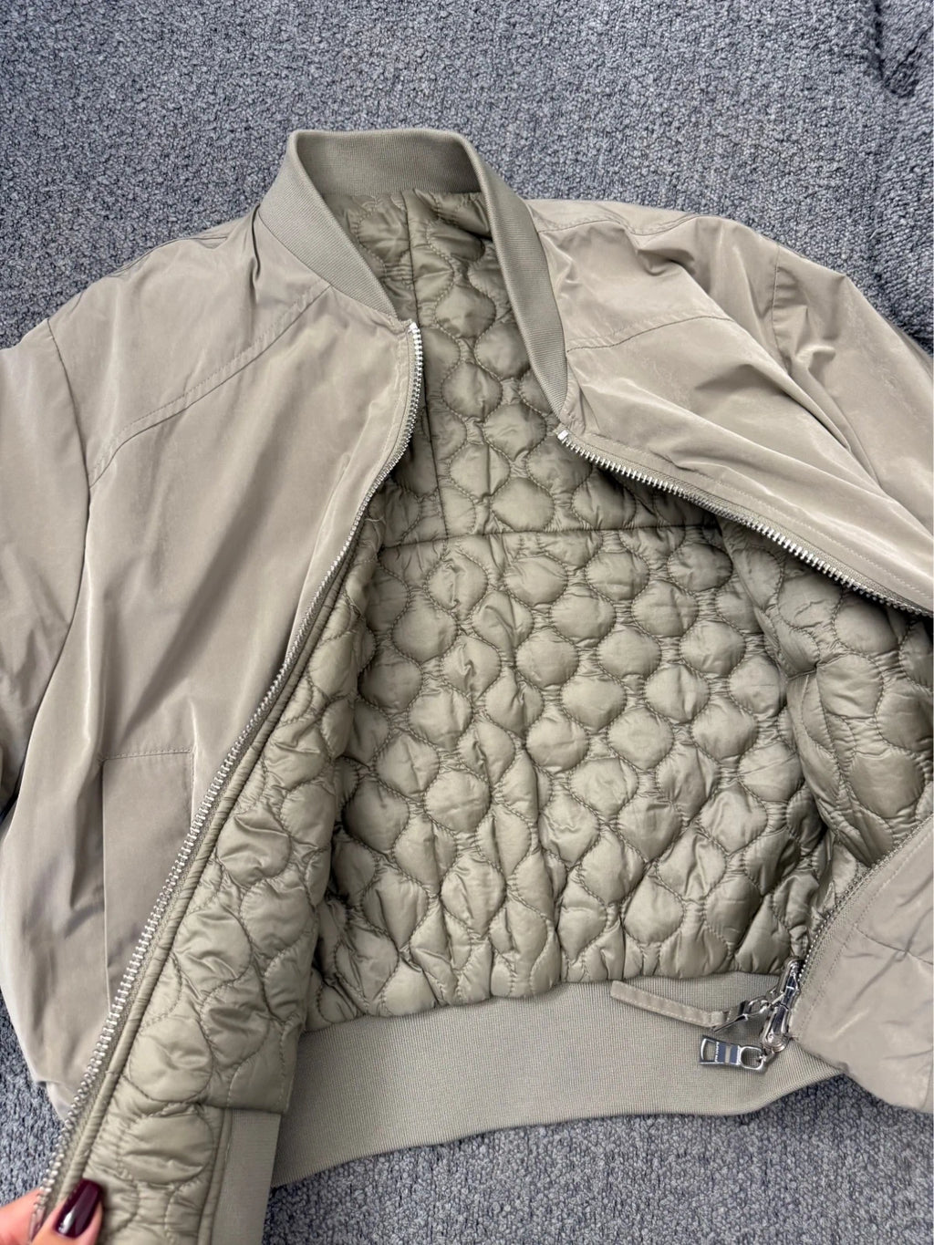 Blonde No. 8 khaki reversible padded jacket bomber - view 14