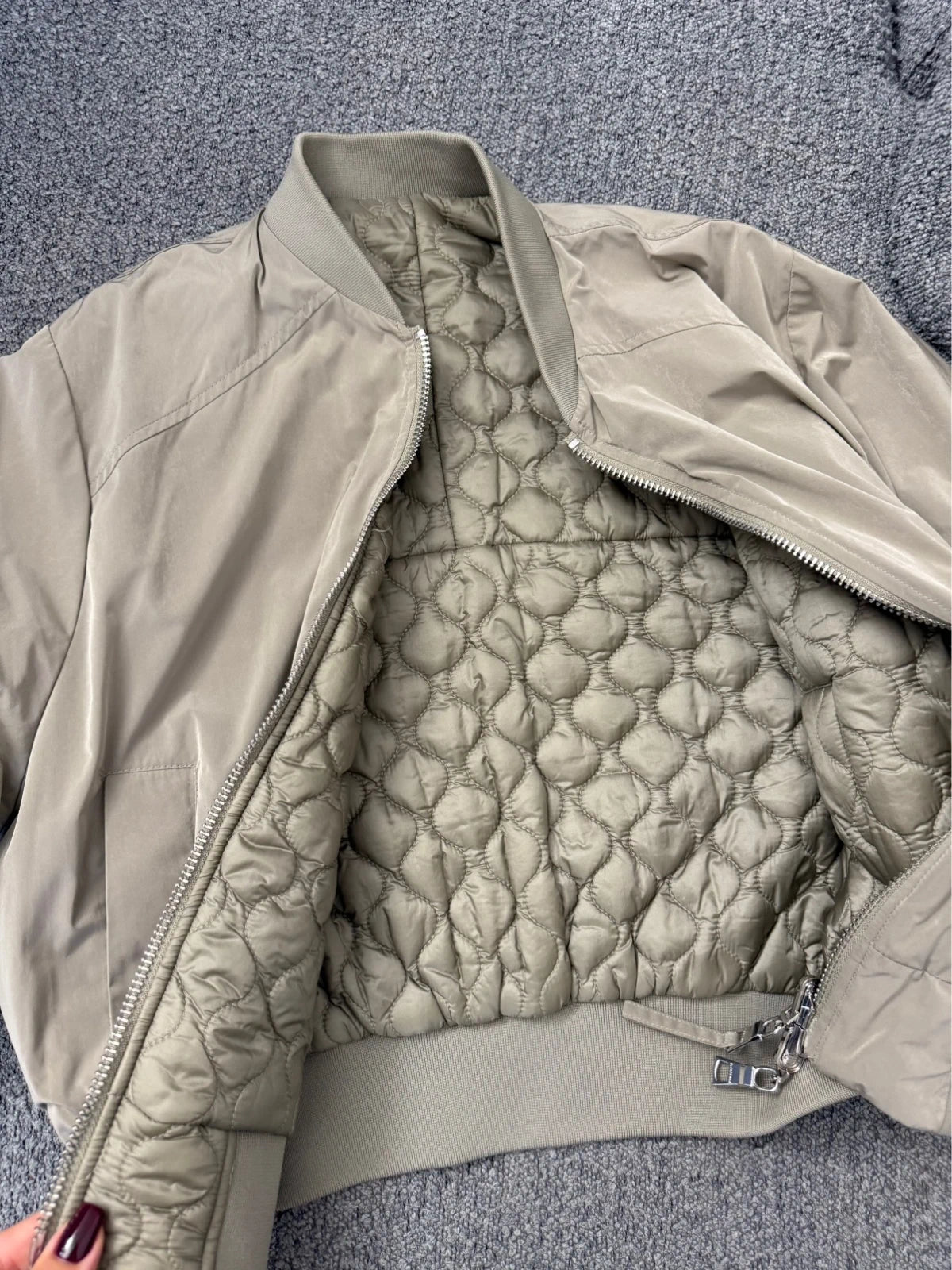 Blonde No. 8 khaki reversible padded jacket bomber - view 14