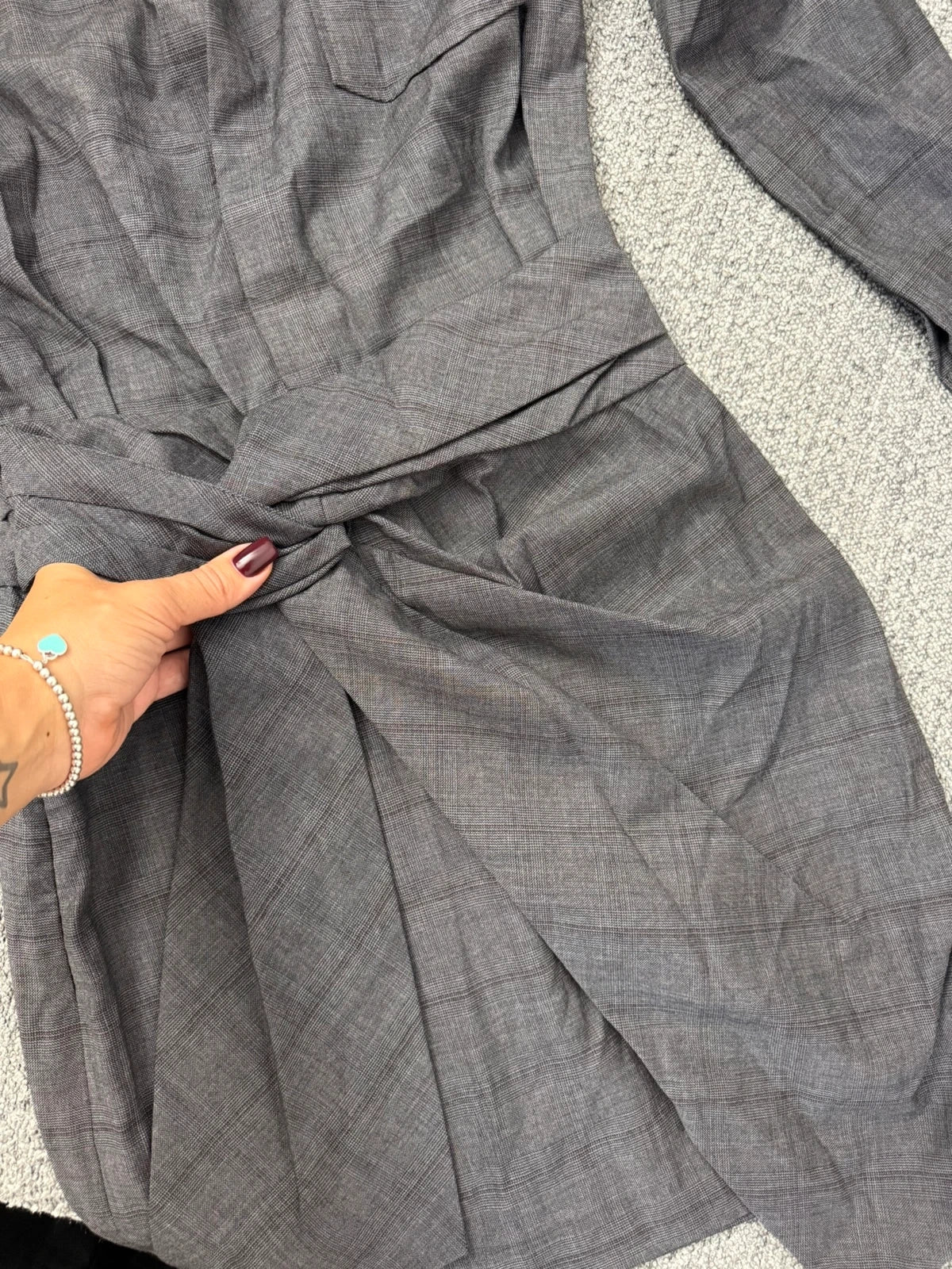 Isabel Marant Étoile grey wool shirt dress - view 5