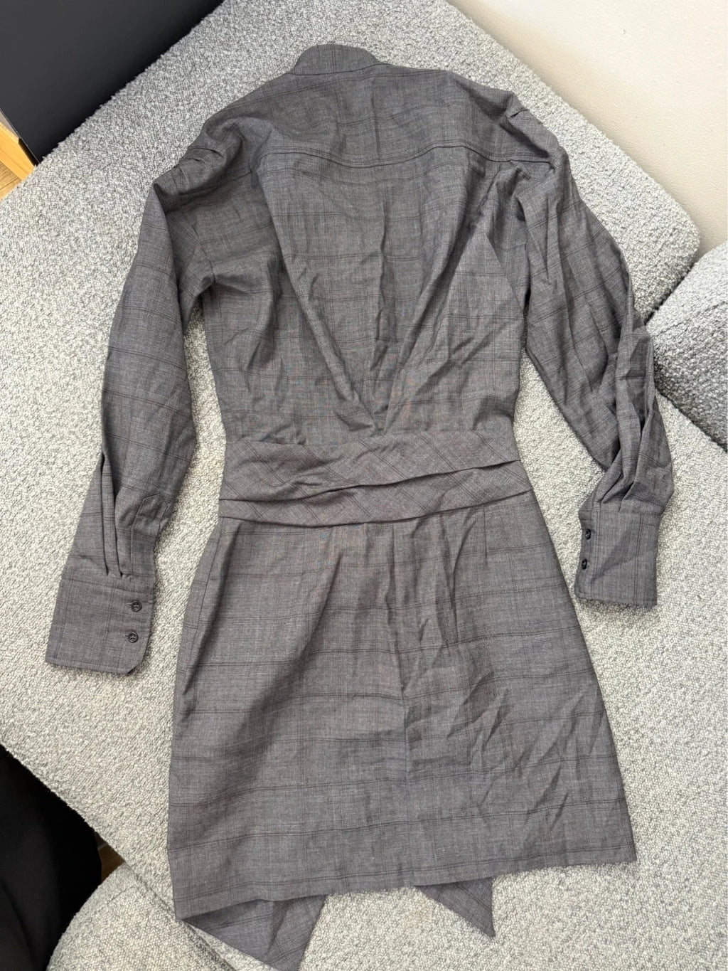 Isabel Marant Étoile grey wool shirt dress - view 8