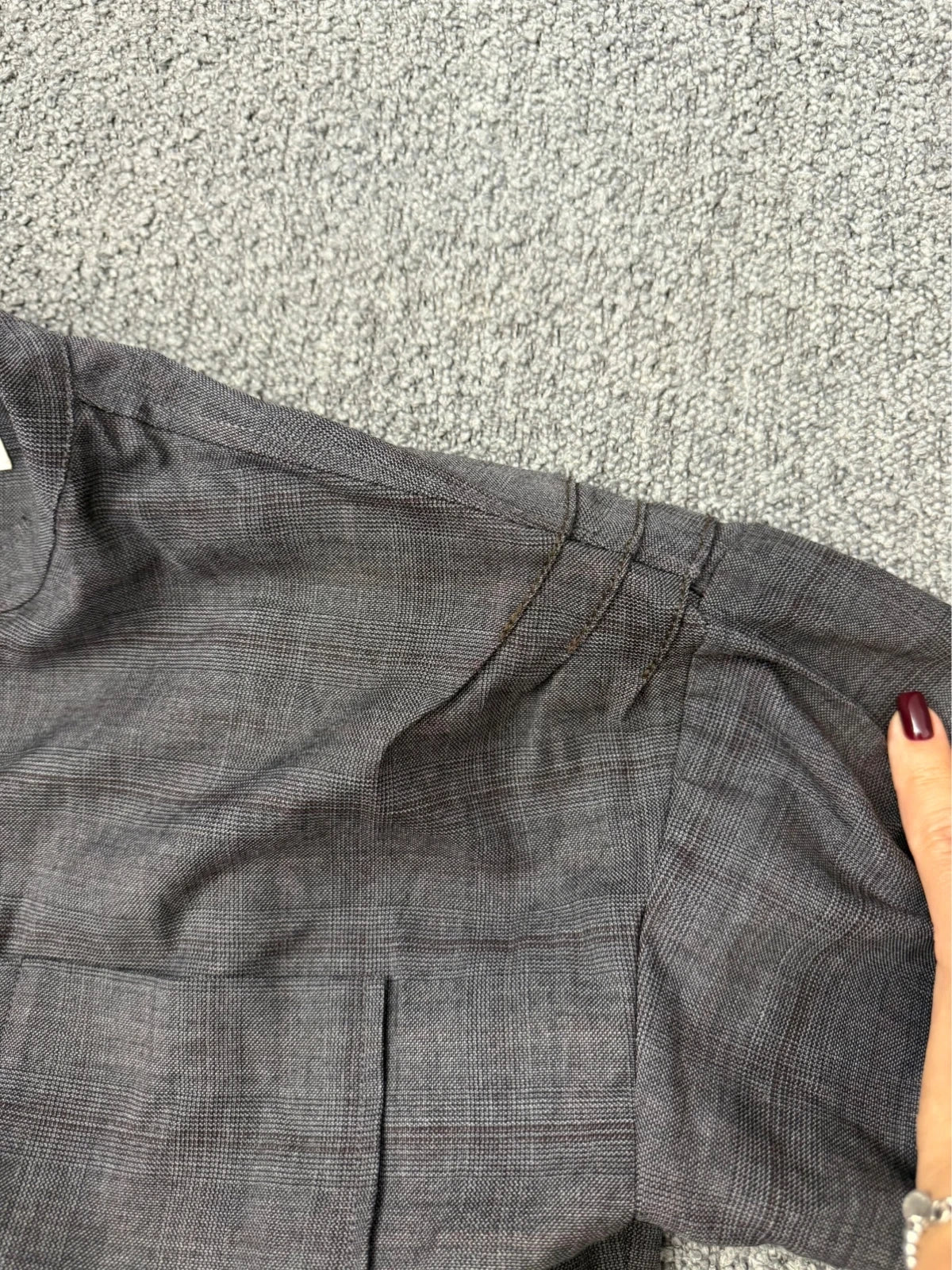 Isabel Marant Étoile grey wool shirt dress - view 7
