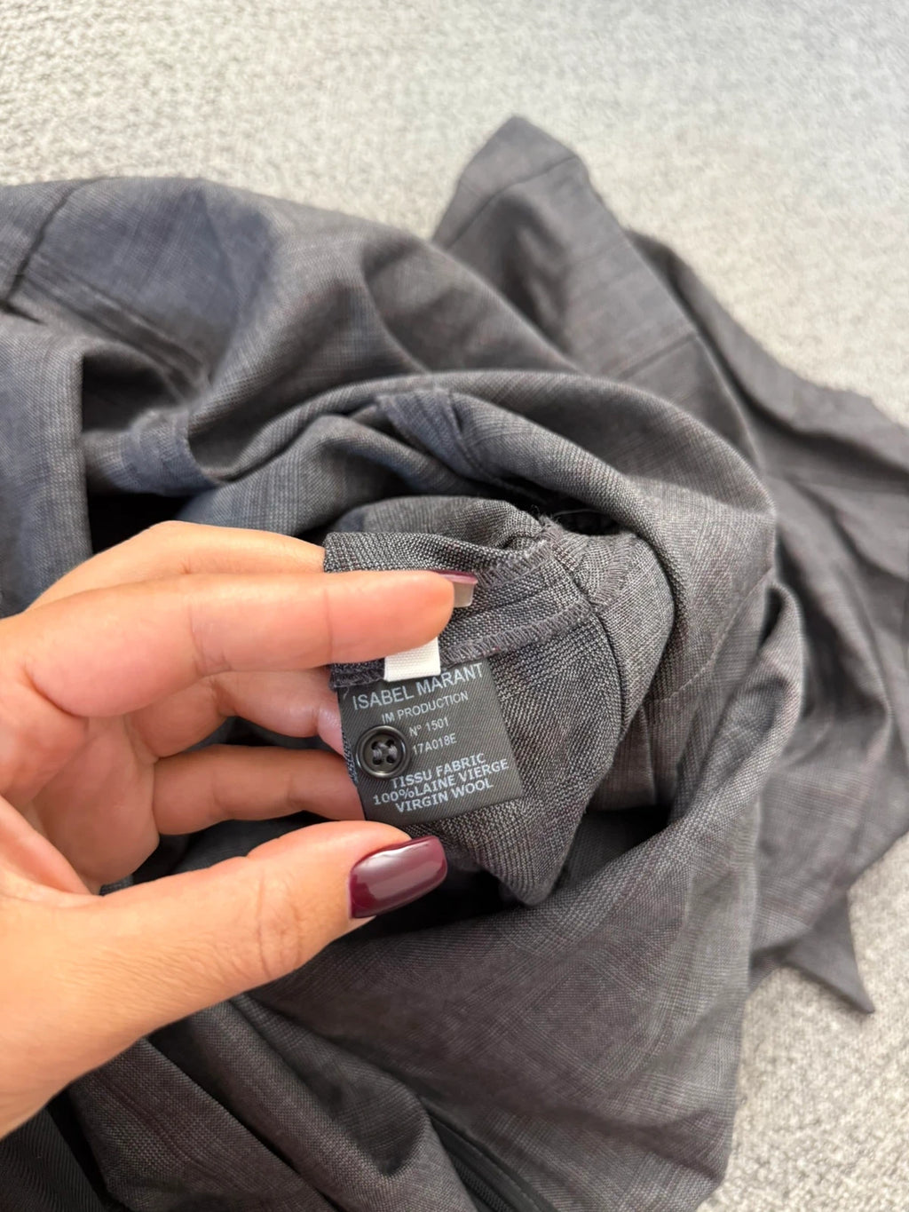 Isabel Marant Étoile grey wool shirt dress - view 11
