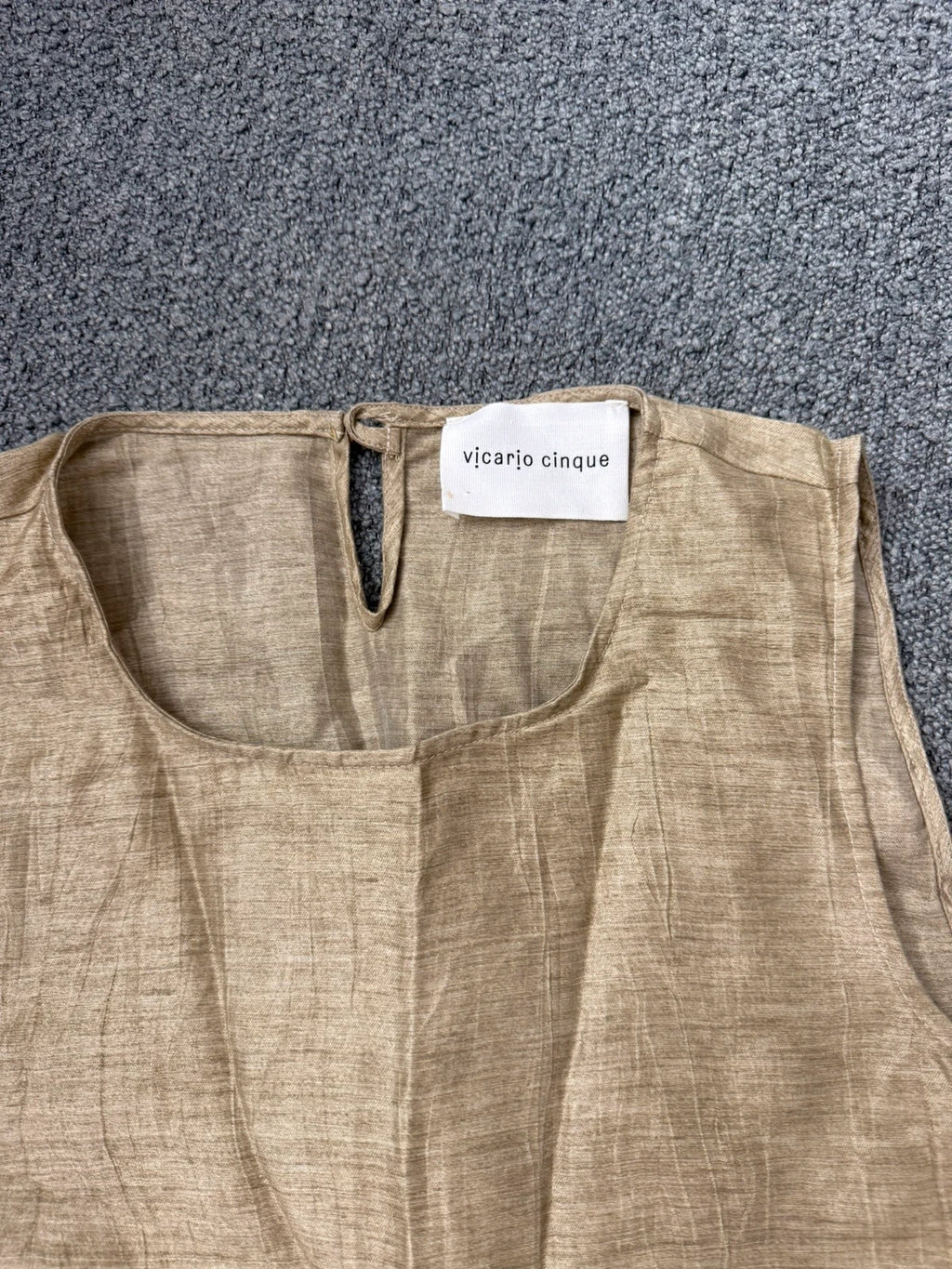 Vicario cinque linen long midi dress - view 2