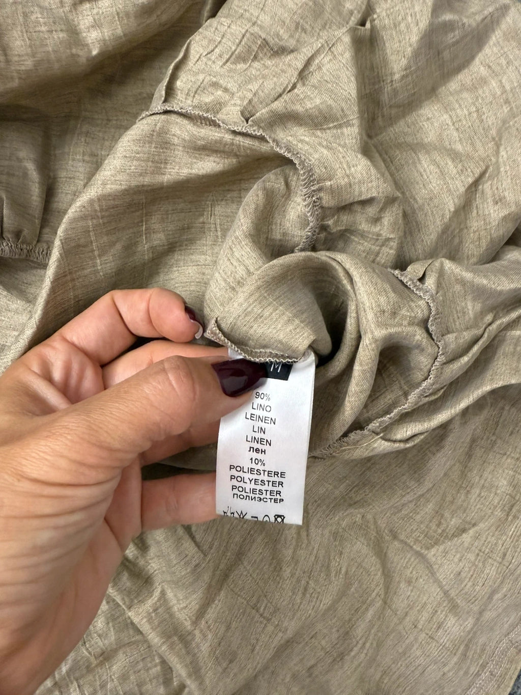 Vicario cinque linen long midi dress - view 6