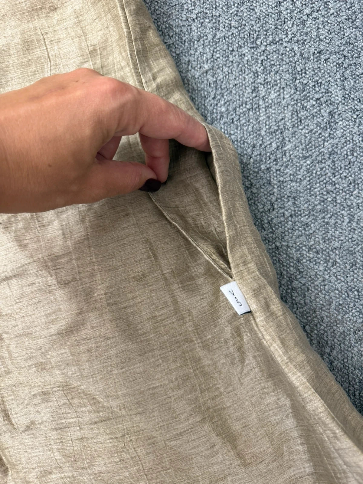Vicario cinque linen long midi dress - view 4