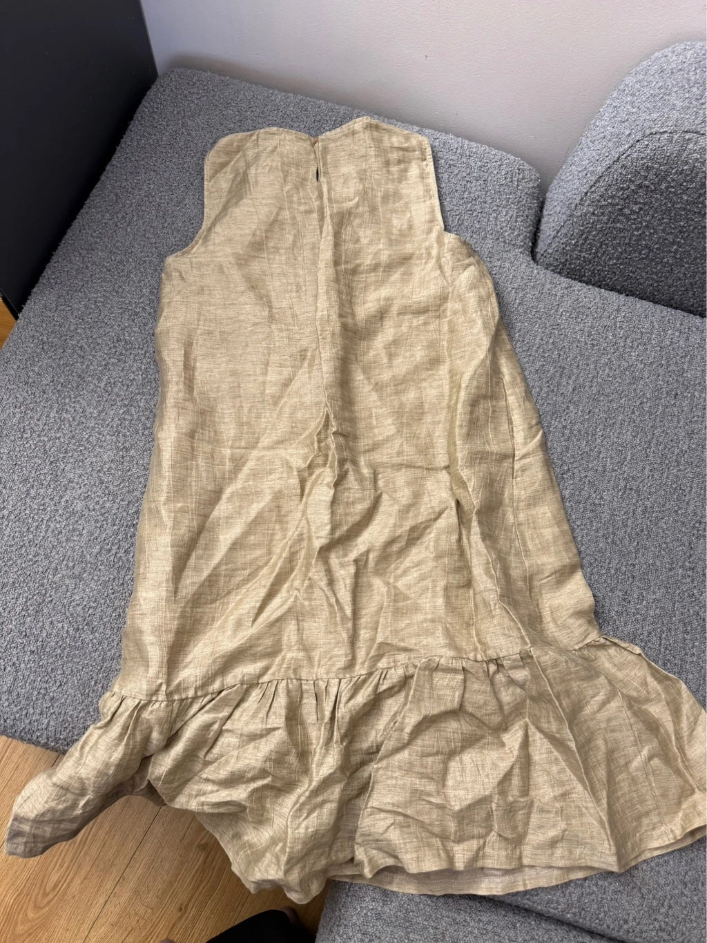 Vicario cinque linen long midi dress - view 7