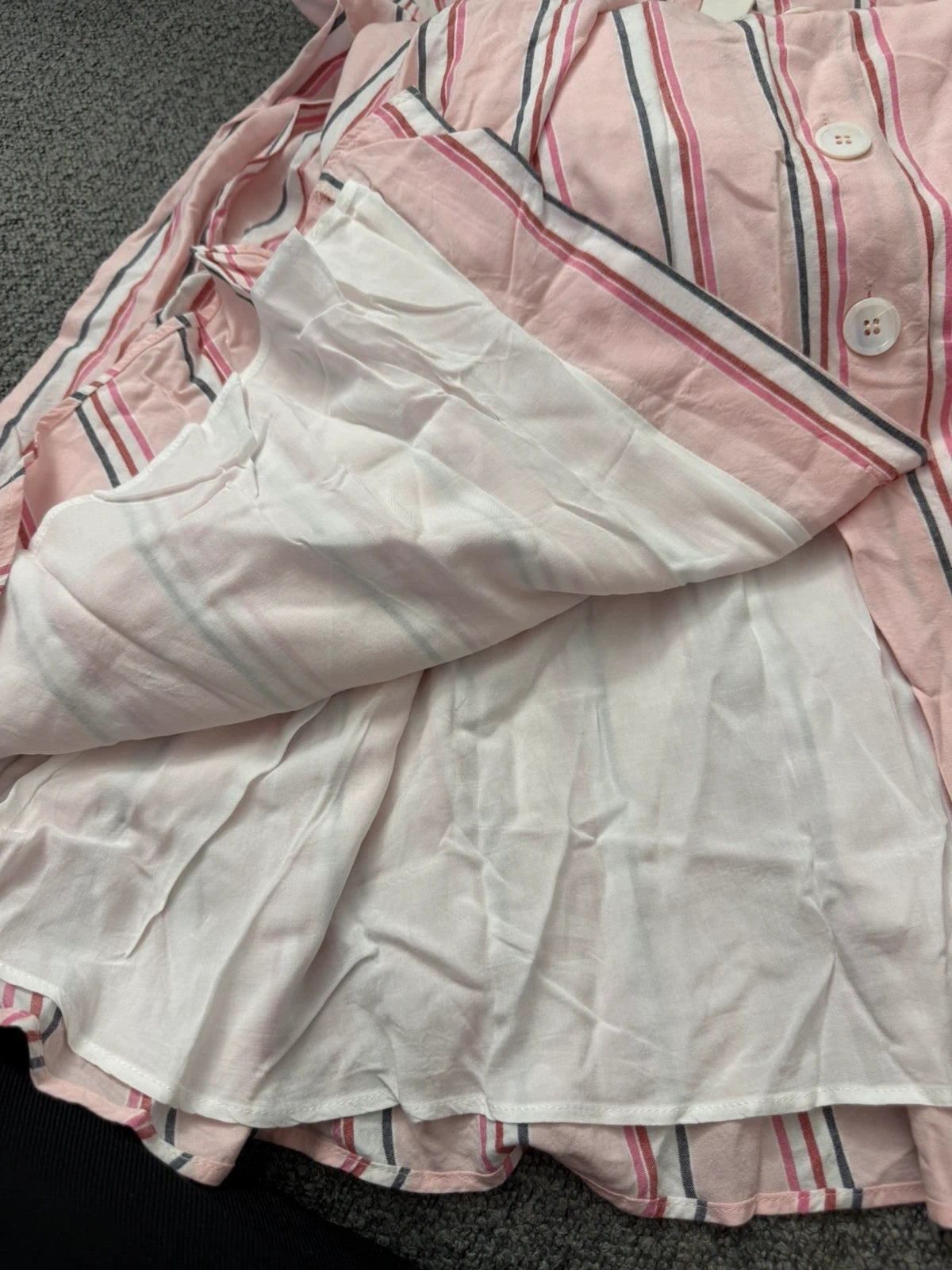 Claudie Pierlot new long pink striped viscose dress - view 7