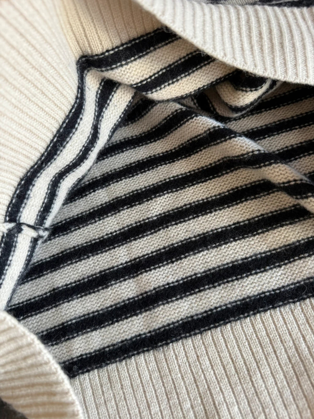 Allude jardin des oranges striped oversize wool cashmere sweater jumper - view 7