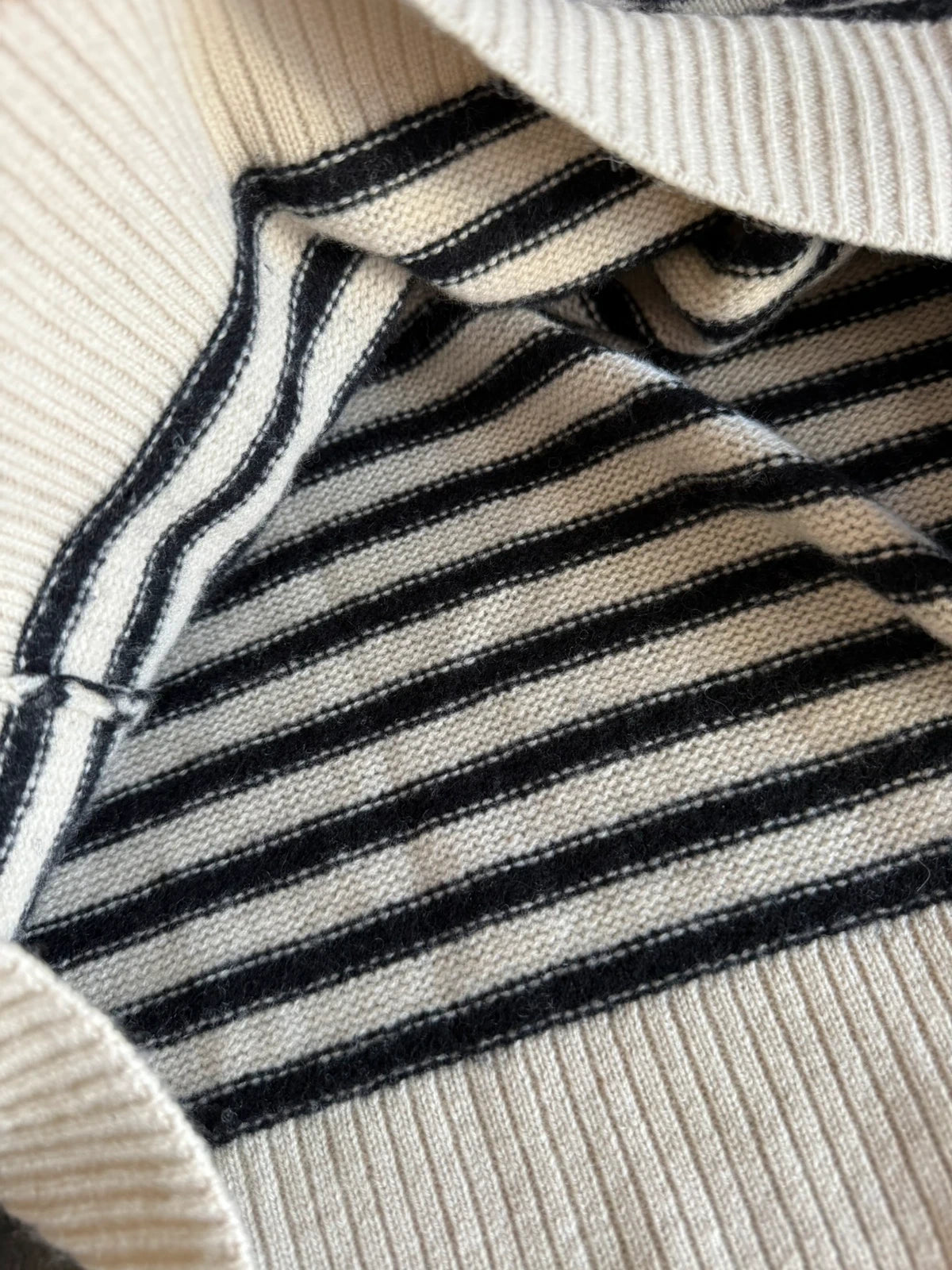 Allude jardin des oranges striped oversize wool cashmere sweater jumper - view 7