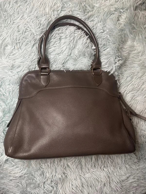 Longchamp taupe grey leather bag - view 3