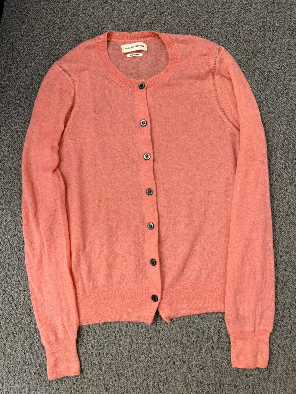 Isabel Marant Étoile baby alpaca pink cardigan - view 2